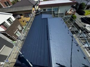 平塚市　戸建て　屋根上葺き工事